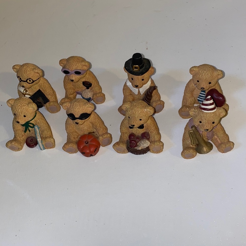 collectible ceramic bear lot
